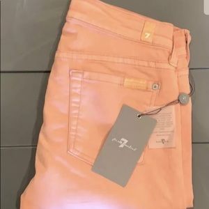 7FAM Cropped Skinny Jeans NWT 25